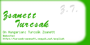 zsanett turcsak business card