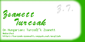 zsanett turcsak business card